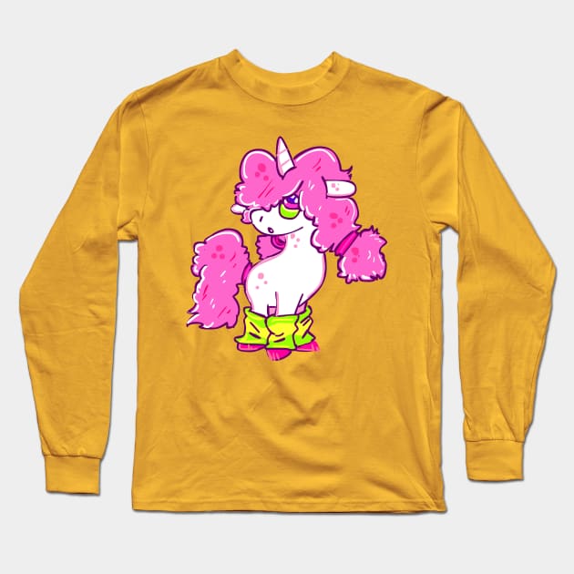 Unicorn in Leg Warmers Long Sleeve T-Shirt by sky665